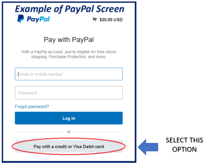 PayPal Select Credit Card
