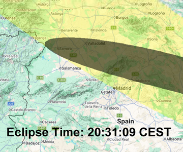Trio of Solar Eclipses in Spain